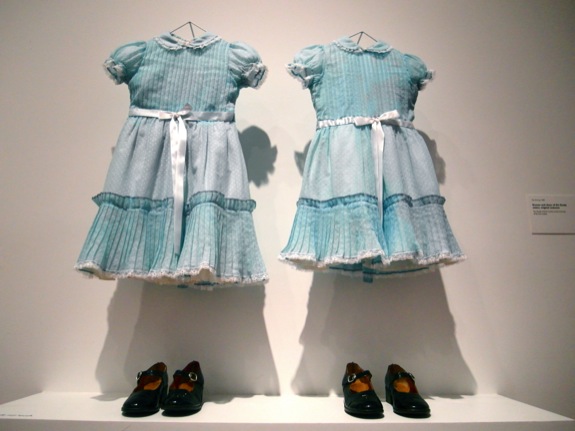 Costumes of the creepy twin girls from "The Shining"