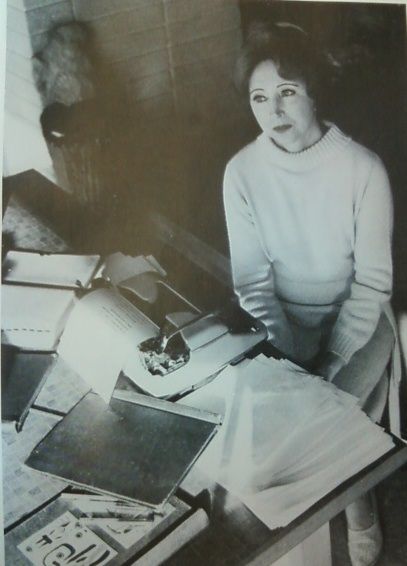 Anias Nin at work in Los Angeles, 1963